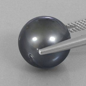 perle Gris foncé naturelle Sphère / Boule, 13.20 ct, Opaque