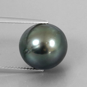 perle Argent naturelle Sphère / Boule, 14.27 ct, Opaque