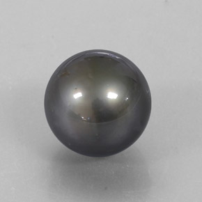 Perle argenté naturelle sphère / boule, 13,13 ct, opaque