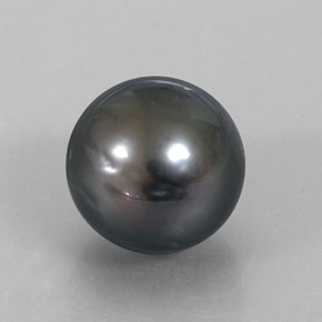 perle Argent foncé naturelle Sphère / Boule, 14.52 ct, Opaque