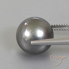 perle Argent naturelle Sphère / Boule, 13.34 ct, Opaque