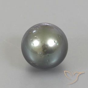 perle Gris moyen-foncé naturelle Sphère / Boule, 12.95 ct, Opaque