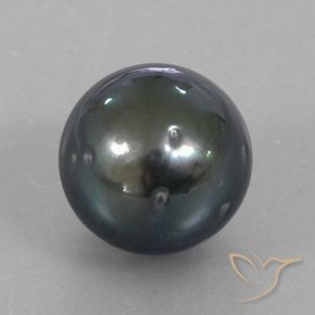perle Gris foncé naturelle Sphère / Boule, 13.05 ct, Opaque