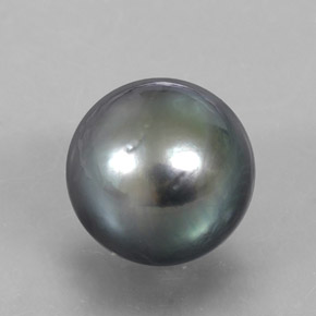 perle Gris foncé naturelle Sphère / Boule, 12.55 ct, Opaque