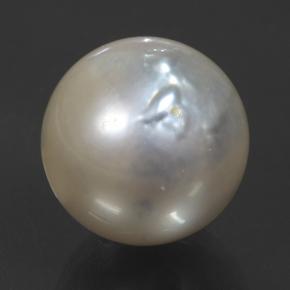 perle Argent naturelle Sphère / Boule, 14.54 ct, Opaque