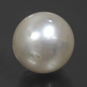 perle Argent naturelle Sphère / Boule, 14.54 ct, Opaque