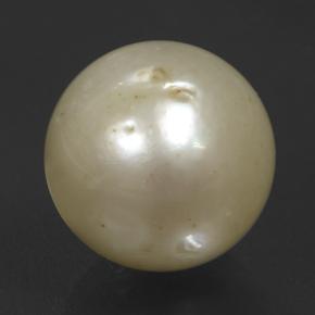 perle Doré léger naturelle Sphère / Boule, 11.08 ct, Opaque