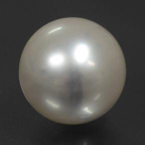 perle Gris léger naturelle Sphère / Boule, 12.39 ct, Opaque