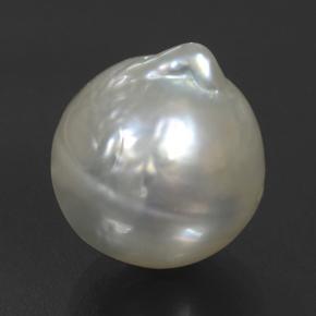 Perle gris naturelle en forme de poire, 10,09 ct, opaque