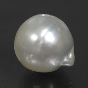 Perle gris naturelle en forme de poire, 10,09 ct, opaque