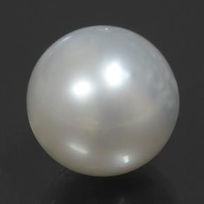 perle Argent naturelle Sphère / Boule, 11.88 ct, Opaque