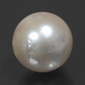 Perle crème naturelle sphère / boule, 14,32 ct, opaque