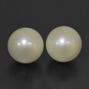 Achetez naturel 20.17ct Crème perle gems, Sphère / Boule, En provenance Mer du Sud chez GemSelect. En stock, livraison internationale!