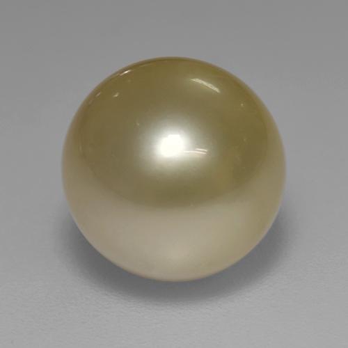 perle Doré naturelle Sphère / Boule, 7.70 ct, Opaque