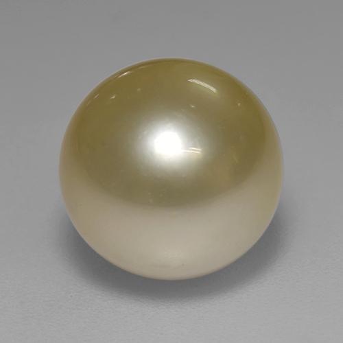 perle Doré naturelle Sphère / Boule, 7.70 ct, Opaque