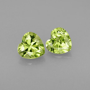 Achetez naturel ct vert péridot gems, forme de coeur, en provenance chine chez gemselect. en stock, livraison internationale!