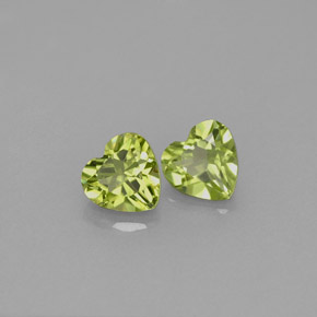 Achetez naturel ct vert péridot gems, forme de coeur, en provenance chine chez gemselect. en stock, livraison internationale!