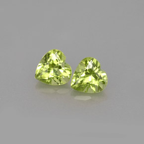 Achetez naturel ct vert péridot gems, forme de coeur, en provenance chine chez gemselect. en stock, livraison internationale!