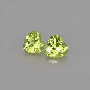 Achetez naturel ct vert péridot gems, forme de coeur, en provenance chine chez gemselect. en stock, livraison internationale!