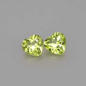 Achetez naturel ct vert péridot gems, forme de coeur, en provenance chine chez gemselect. en stock, livraison internationale!