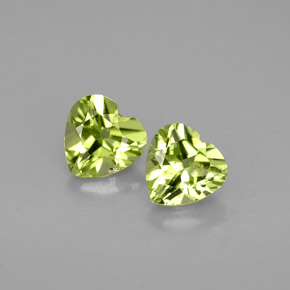 Achetez naturel ct vert péridot gems, forme de coeur, en provenance chine chez gemselect. en stock, livraison internationale!