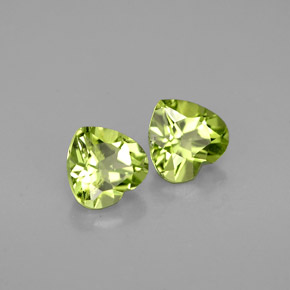 Achetez naturel ct vert péridot gems, forme de coeur, en provenance chine chez gemselect. en stock, livraison internationale!
