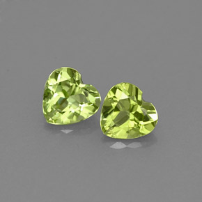 Achetez naturel ct vert péridot gems, forme de coeur, en provenance chine chez gemselect. en stock, livraison internationale!