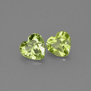 Achetez naturel ct vert péridot gems, forme de coeur, en provenance chine chez gemselect. en stock, livraison internationale!