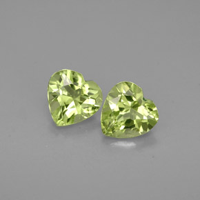 Achetez naturel ct vert péridot gems, forme de coeur, en provenance chine chez gemselect. en stock, livraison internationale!