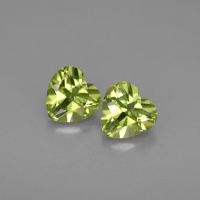 Achetez naturel ct vert péridot gems, forme de coeur, en provenance chine chez gemselect. en stock, livraison internationale!