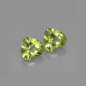 Achetez naturel ct vert péridot gems, forme de coeur, en provenance chine chez gemselect. en stock, livraison internationale!