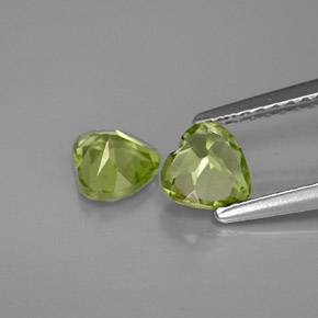 Achetez naturel ct vert péridot gems, forme de coeur, en provenance chine chez gemselect. en stock, livraison internationale!