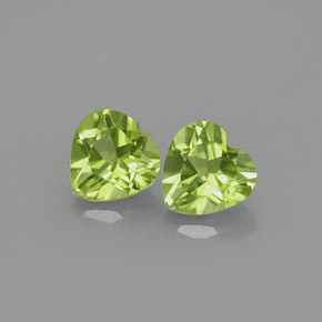 Achetez naturel ct vert péridot gems, forme de coeur, en provenance chine chez gemselect. en stock, livraison internationale!