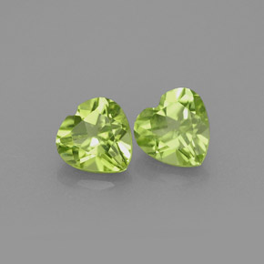 Achetez naturel ct vert péridot gems, forme de coeur, en provenance chine chez gemselect. en stock, livraison internationale!