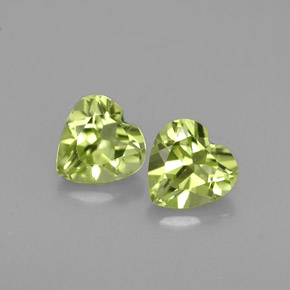 Achetez naturel ct vert péridot gems, forme de coeur, en provenance chine chez gemselect. en stock, livraison internationale!