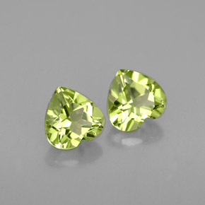 Achetez naturel ct vert péridot gems, forme de coeur, en provenance chine chez gemselect. en stock, livraison internationale!