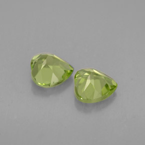 Achetez naturel ct vert péridot gems, forme de coeur, en provenance chine chez gemselect. en stock, livraison internationale!