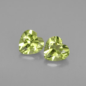 Achetez naturel ct vert péridot gems, forme de coeur, en provenance chine chez gemselect. en stock, livraison internationale!