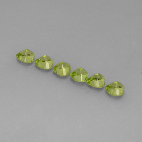 Achetez naturel ct vert péridot gems, forme de coeur, en provenance chine chez gemselect. en stock, livraison internationale!