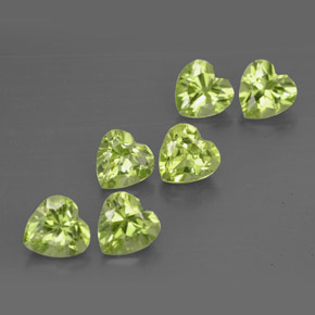 Achetez naturel ct vert péridot gems, forme de coeur, en provenance chine chez gemselect. en stock, livraison internationale!