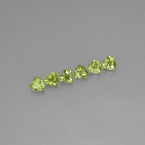 Achetez naturel ct vert péridot gems, forme de coeur, en provenance chine chez gemselect. en stock, livraison internationale!