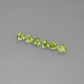 Achetez naturel ct vert péridot gems, forme de coeur, en provenance chine chez gemselect. en stock, livraison internationale!