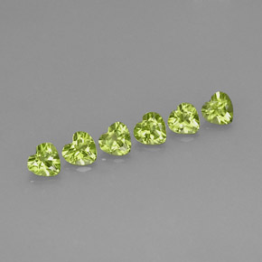Achetez naturel ct vert péridot gems, forme de coeur, en provenance chine chez gemselect. en stock, livraison internationale!