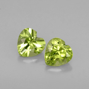Achetez naturel ct vert péridot gems, forme de coeur, en provenance chine chez gemselect. en stock, livraison internationale!