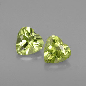 Achetez naturel ct vert péridot gems, forme de coeur, en provenance chine chez gemselect. en stock, livraison internationale!