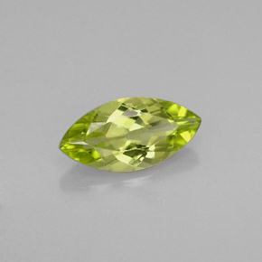 Péridot vert naturelle marquise, 1,03 ct, VVS-VS
