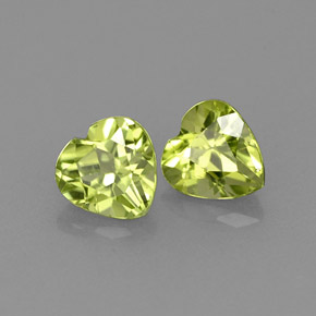 Achetez naturel ct vert péridot gems, forme de coeur, en provenance chine chez gemselect. en stock, livraison internationale!