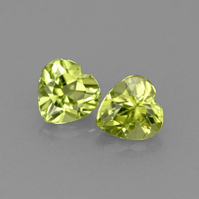 Achetez naturel ct vert péridot gems, forme de coeur, en provenance chine chez gemselect. en stock, livraison internationale!