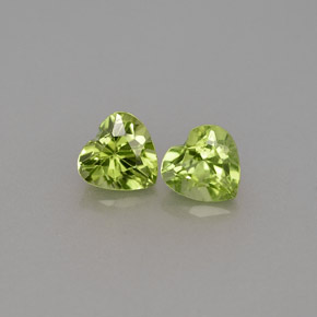 Achetez naturel ct vert péridot gems, forme de coeur, en provenance chine chez gemselect. en stock, livraison internationale!