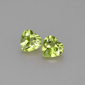 Achetez naturel ct vert péridot gems, forme de coeur, en provenance chine chez gemselect. en stock, livraison internationale!